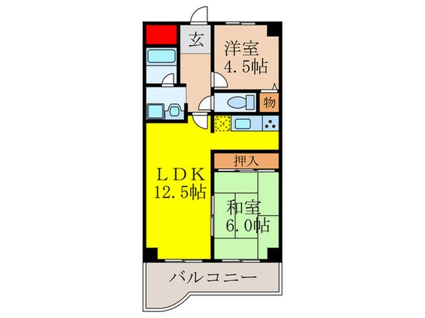 ｸﾞﾚｲｽ谷川の物件間取画像